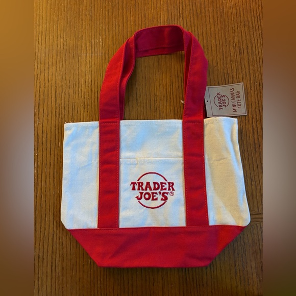 Trader Joe’s Handbags - NWT Trader Joe’s Mini Canvas Tote - Red